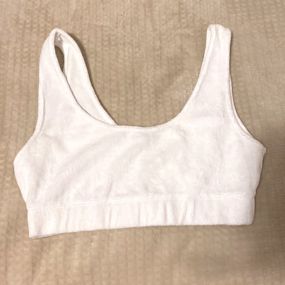 Zara Velour Crop Tank